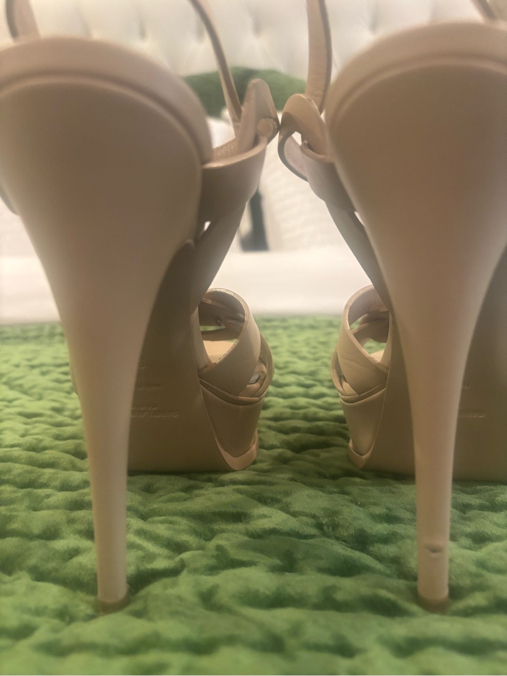 Saint Laurent Tribute 105 Nude Heel SZ 38.5 - Picture 8 of 9